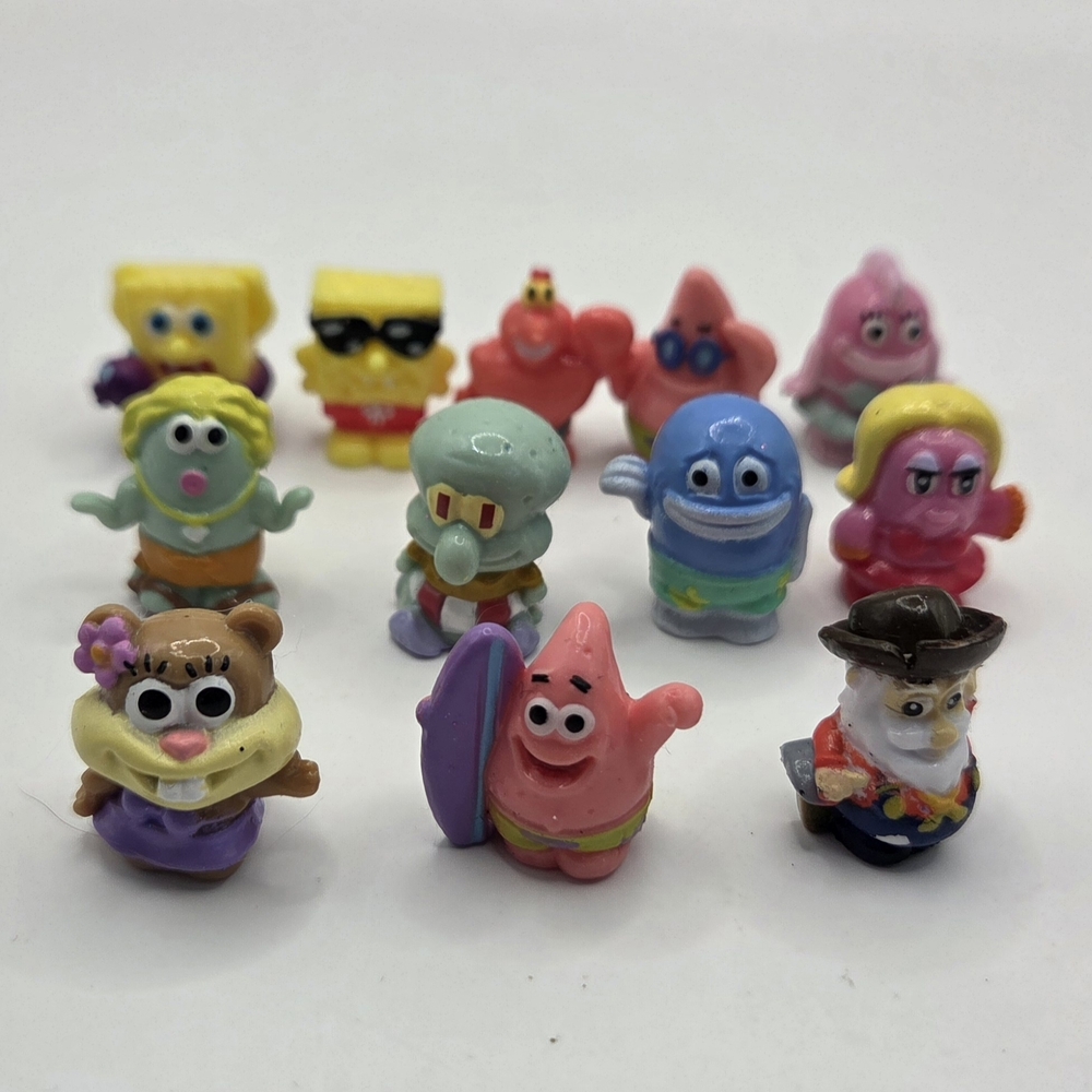 Squinkies Spongebob Squarepants 1" Mini Figures Lot Of 12 Nickelodeon - Picture 1 of 3